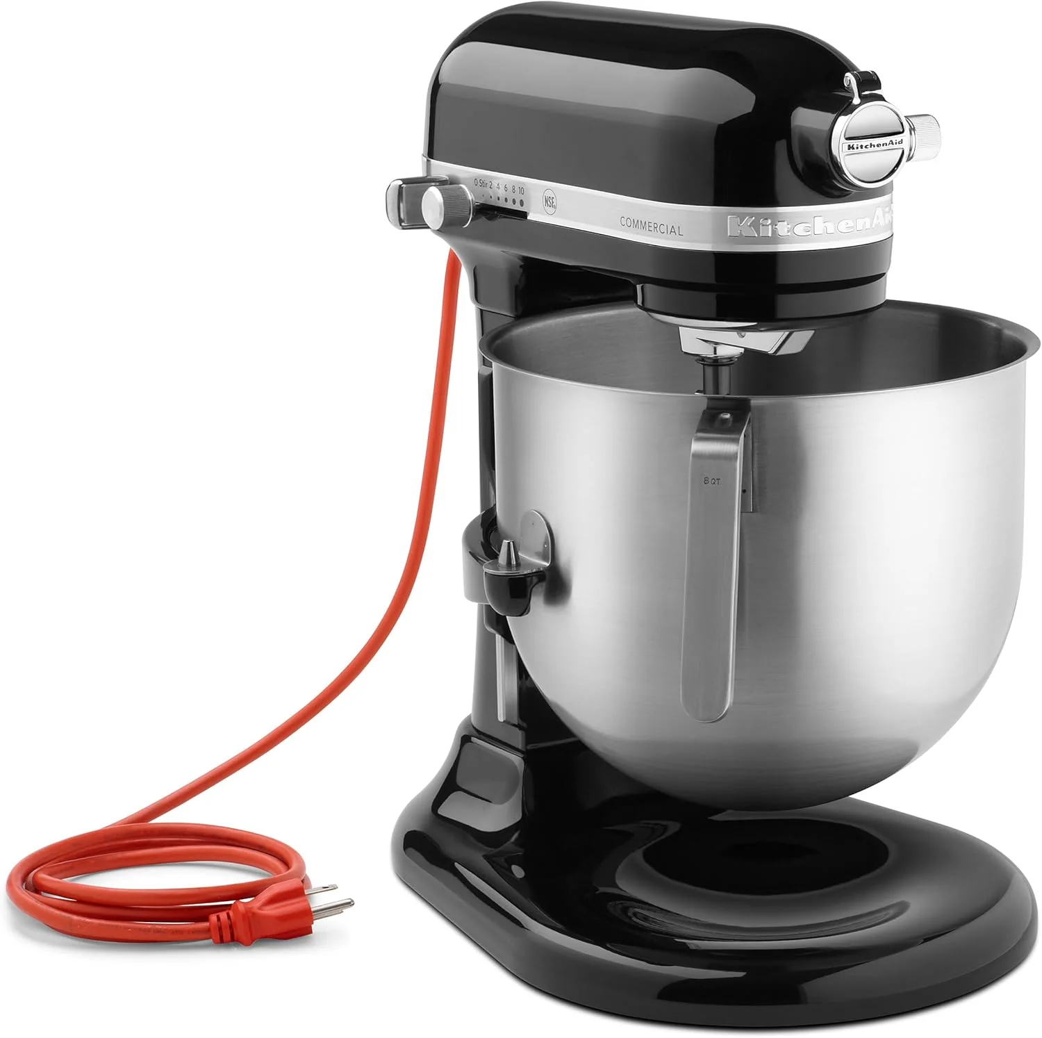 Recyclable KitchenAid KSM8990OB 8-Quart Commercial Countertop Mixer 10-Speed Gear-Driven Onyx Black Eco-Friendly