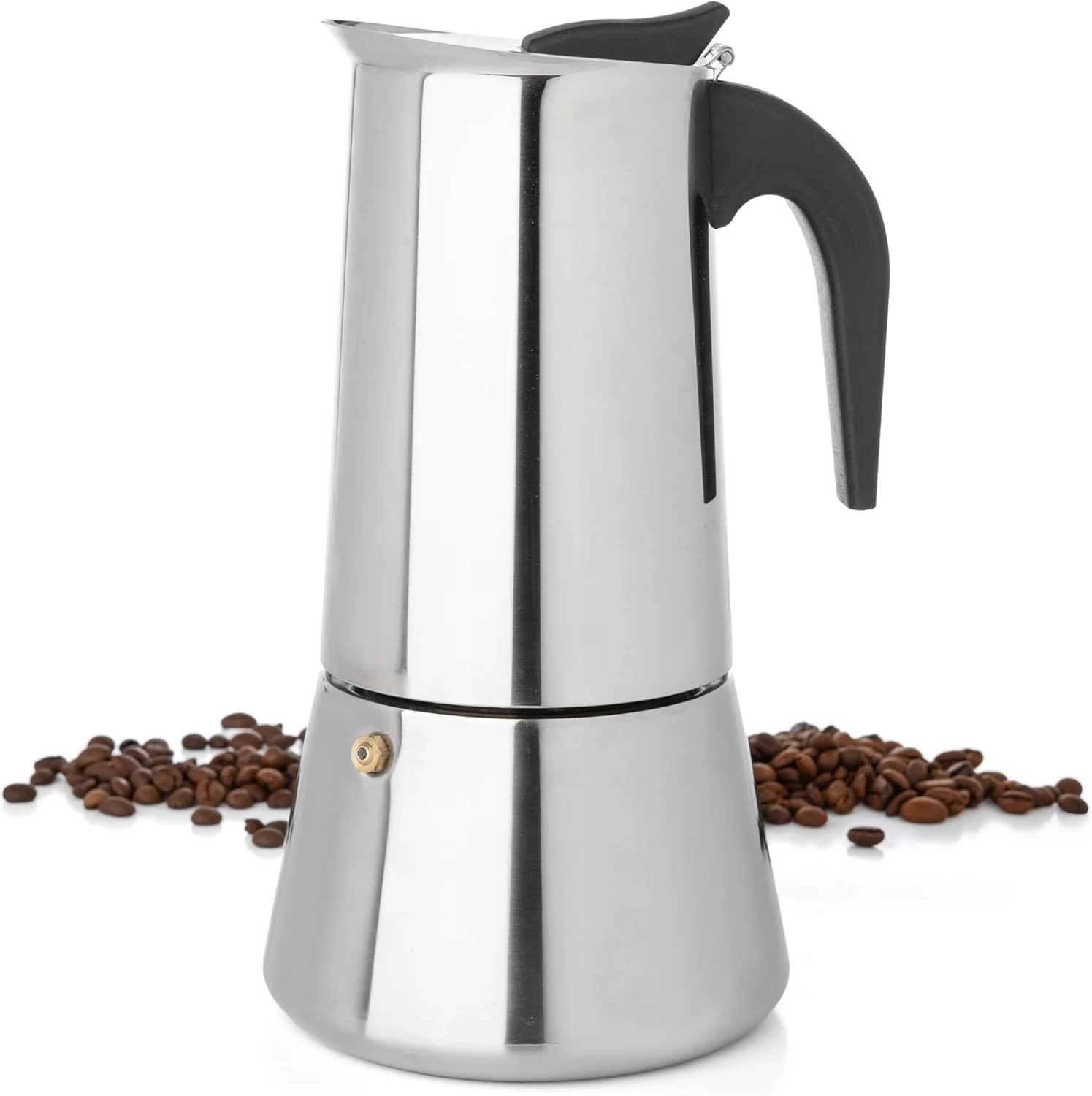Proven Mixpresso 12 Cup Greca Stovetop Espresso Pot 600ml 20oz Moka Pot with Coffee Percolator Design Innovative