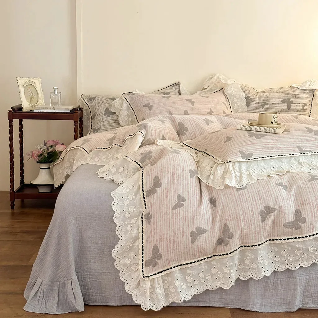 Reusable Romantic Butterfly Bedding Set Optimized