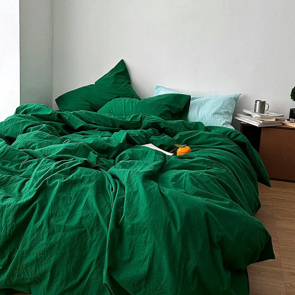 Professional Forest Green Bedding Set