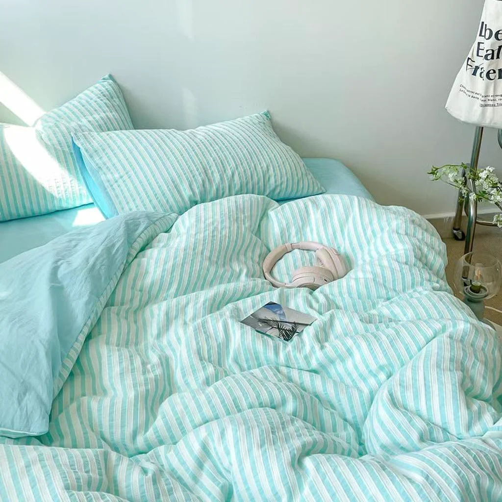 Unique Refresh Jacquard Striped Bedding Set Verified