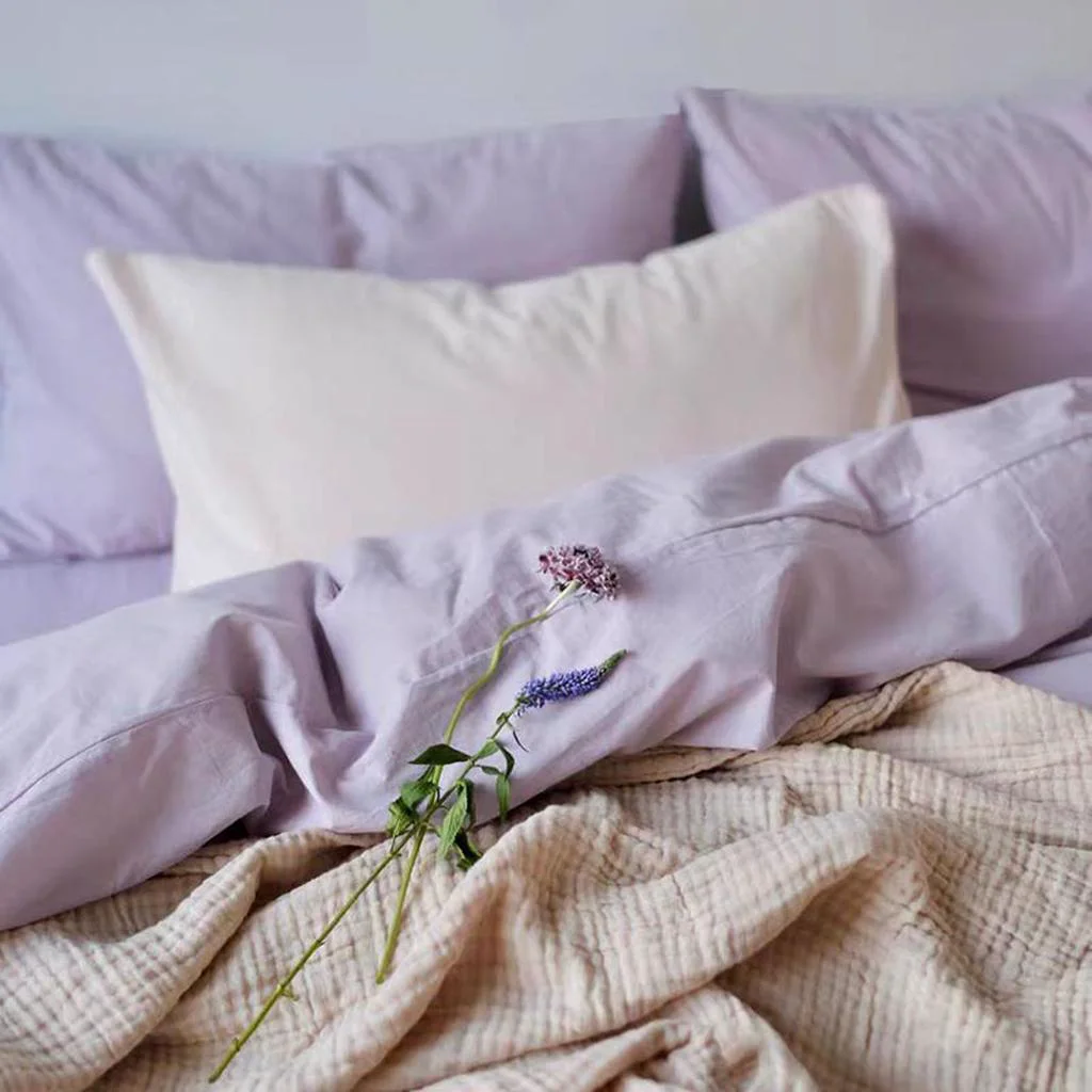 Classic Pastel Color Duvet Cover – Lavender Stylish