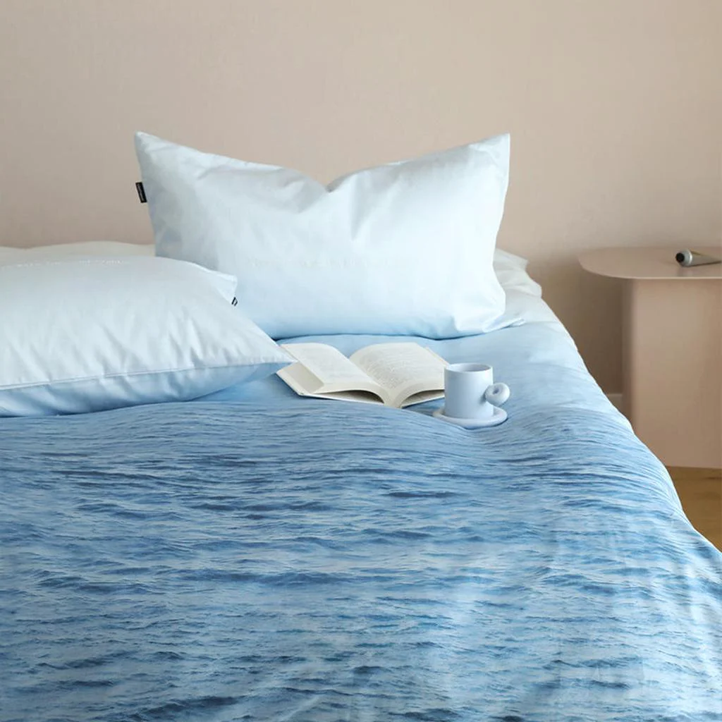 Carefully Designed Natural Ombre Blue Coastal Duvet Cover Green