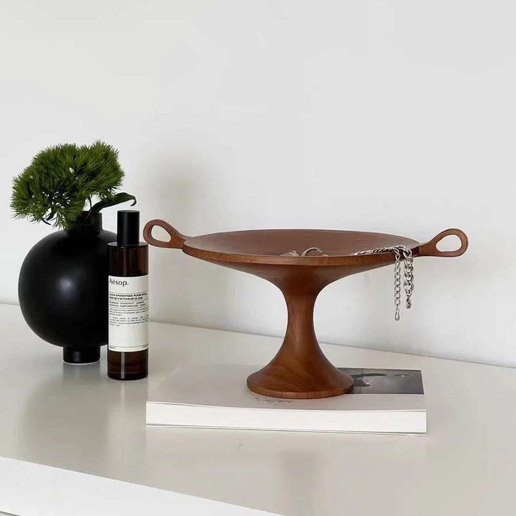 Dependable Vintage Wood Tray with Handle Luxury