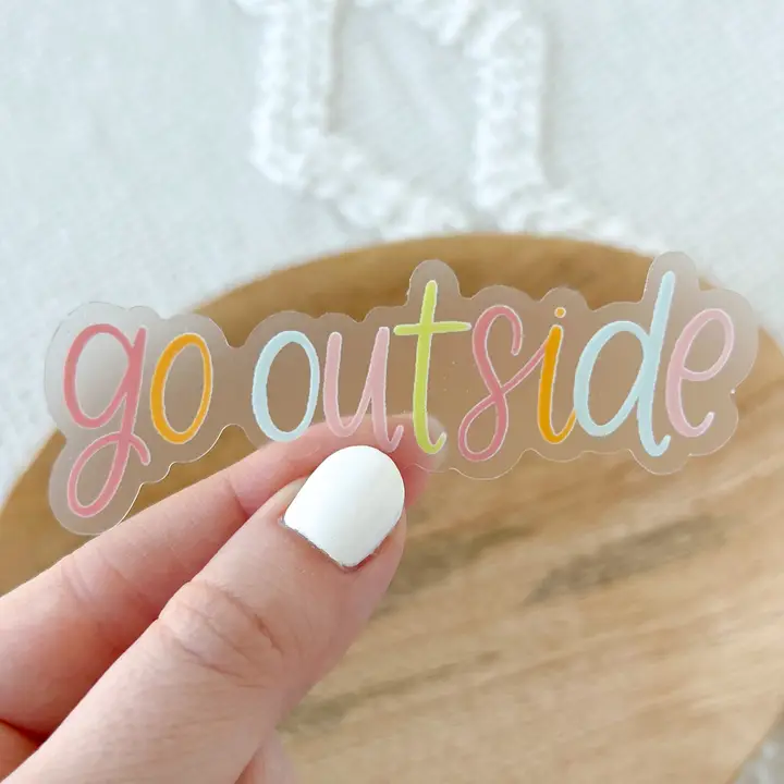 Efficient Go Outside Sticker 3.25×1 Dependable