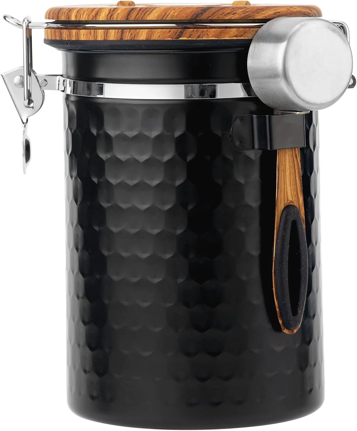 Pure Tedswait Coffee Canisters Airtight Coffee Bean Storage Container Kitchen Stainless Steel Food Storage Container with Scoop Date Tracker CO2 Valve Unique