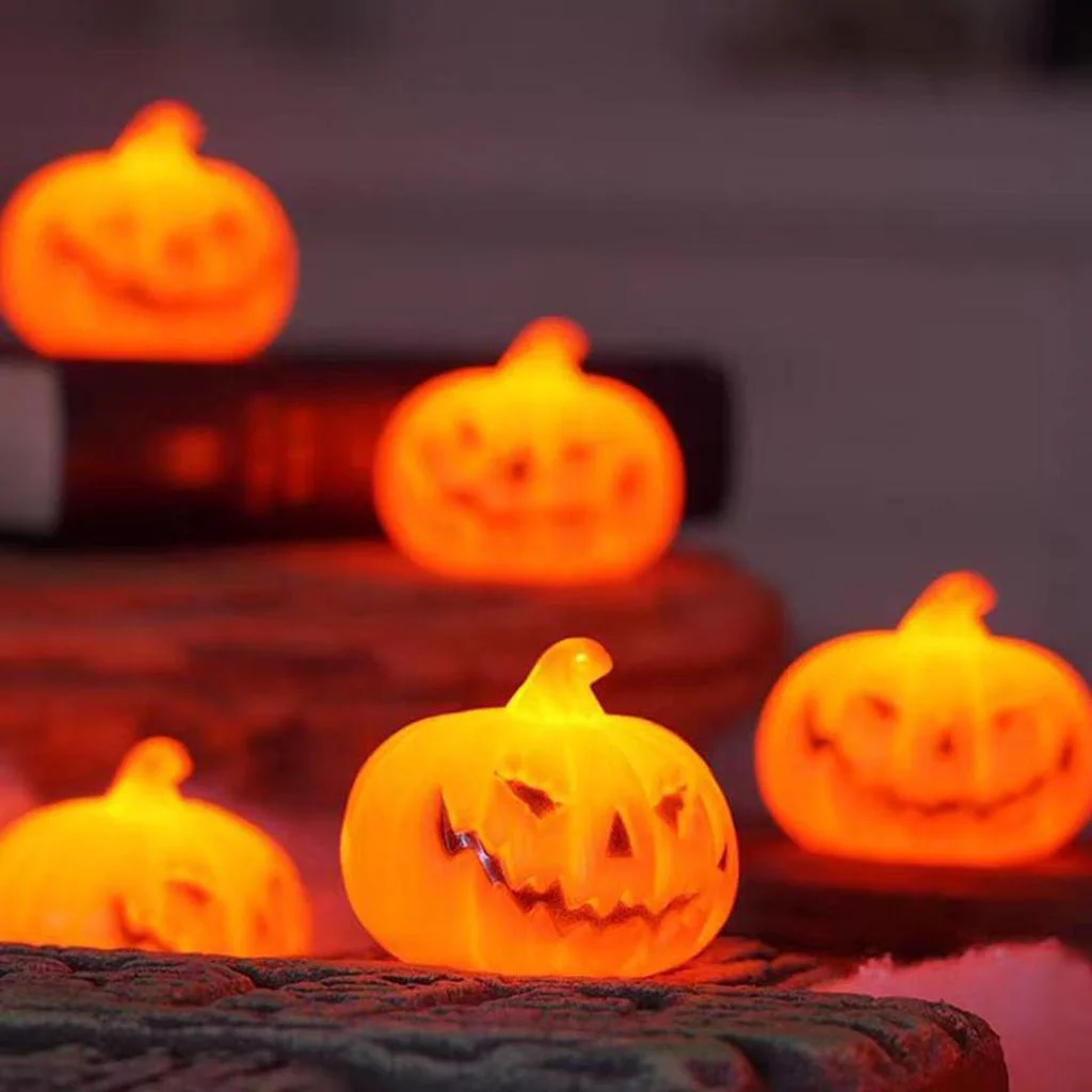 Unique 9 Pcs Mini Pumpkin Lights Top-Quality