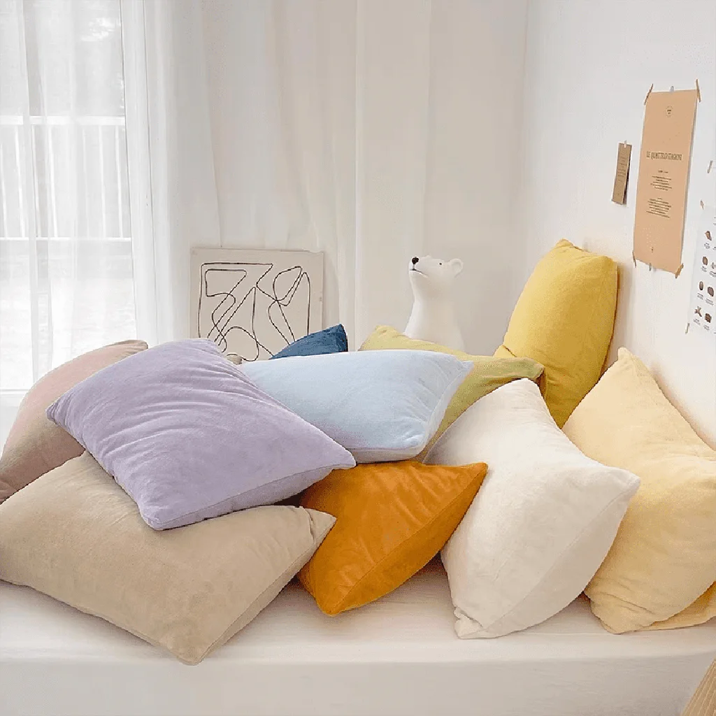 Crafted Lush Velvet Pillow Covers Pure