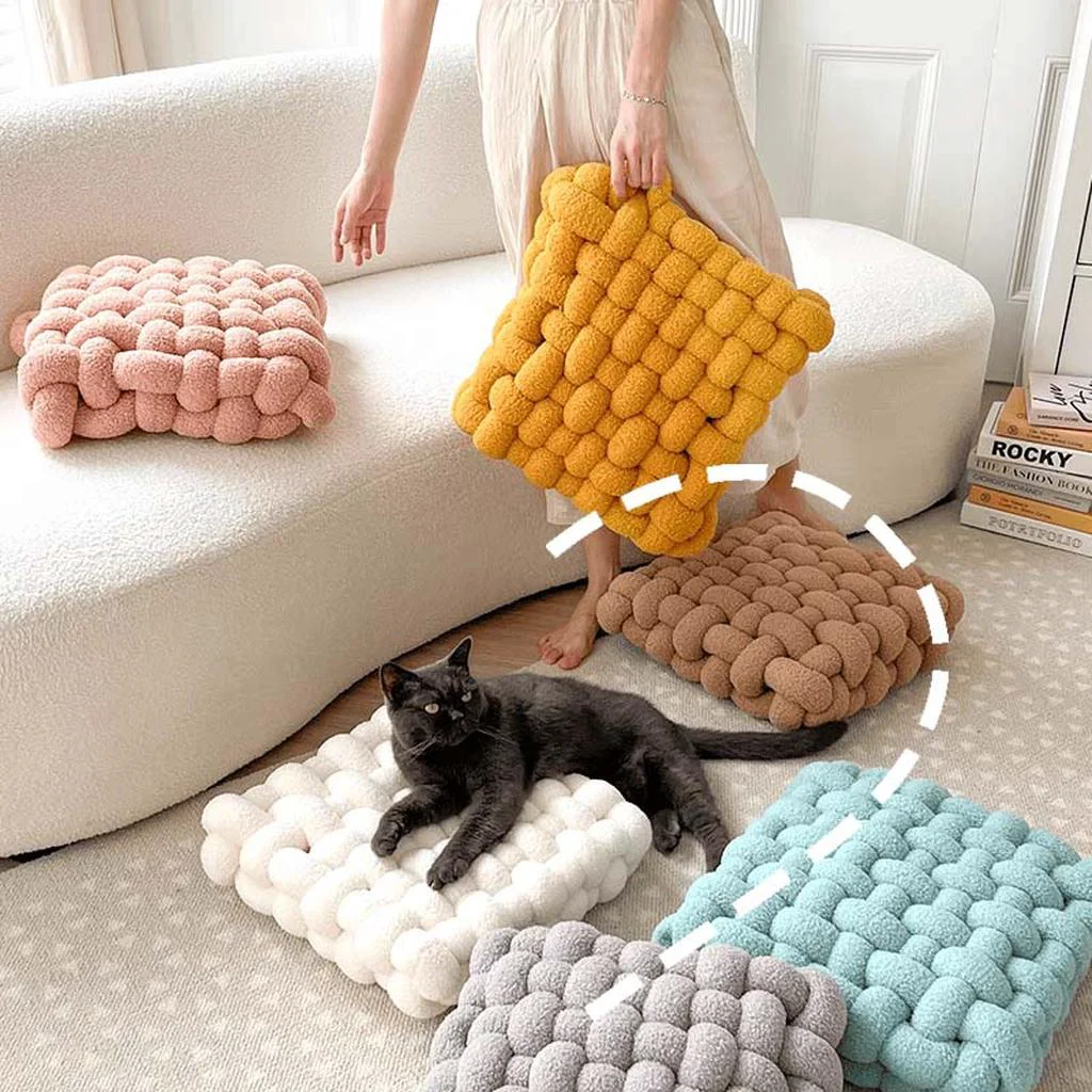 Fast Handmade Teddy Braided Cushion High-Grade