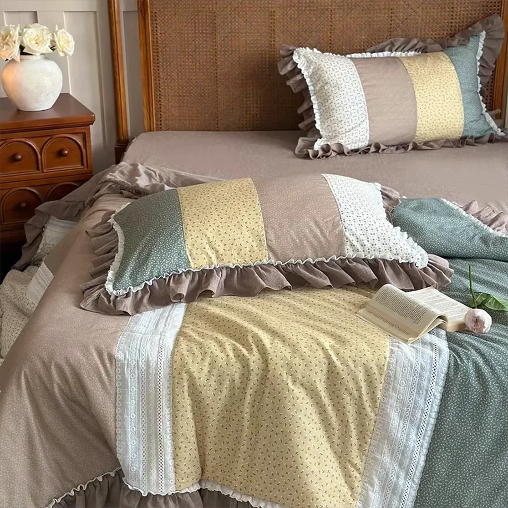 Proven Rustic Handmade Patchwork Bedding Set Functional