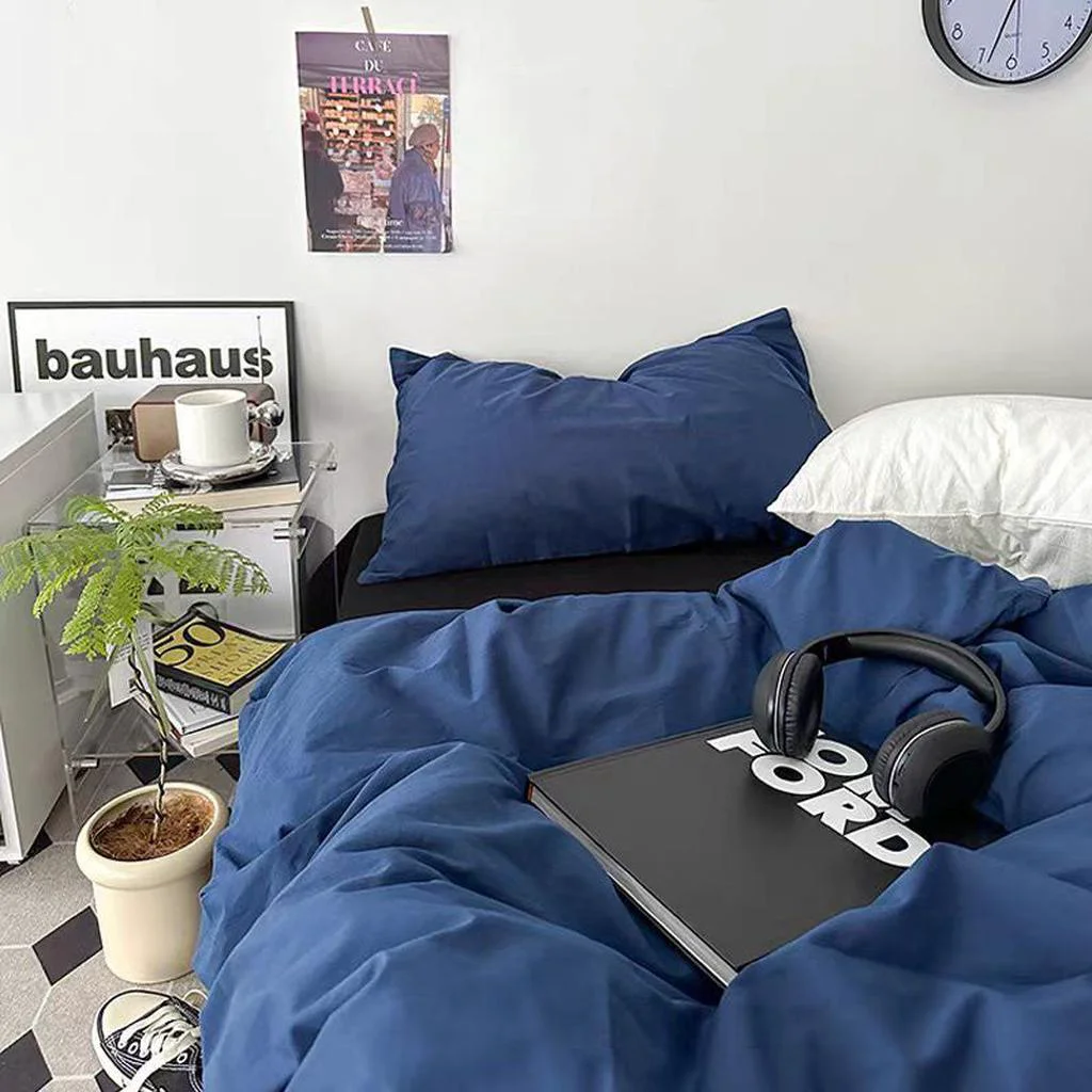 Effective Vintage Blue Duvet Cover Set Contemporary