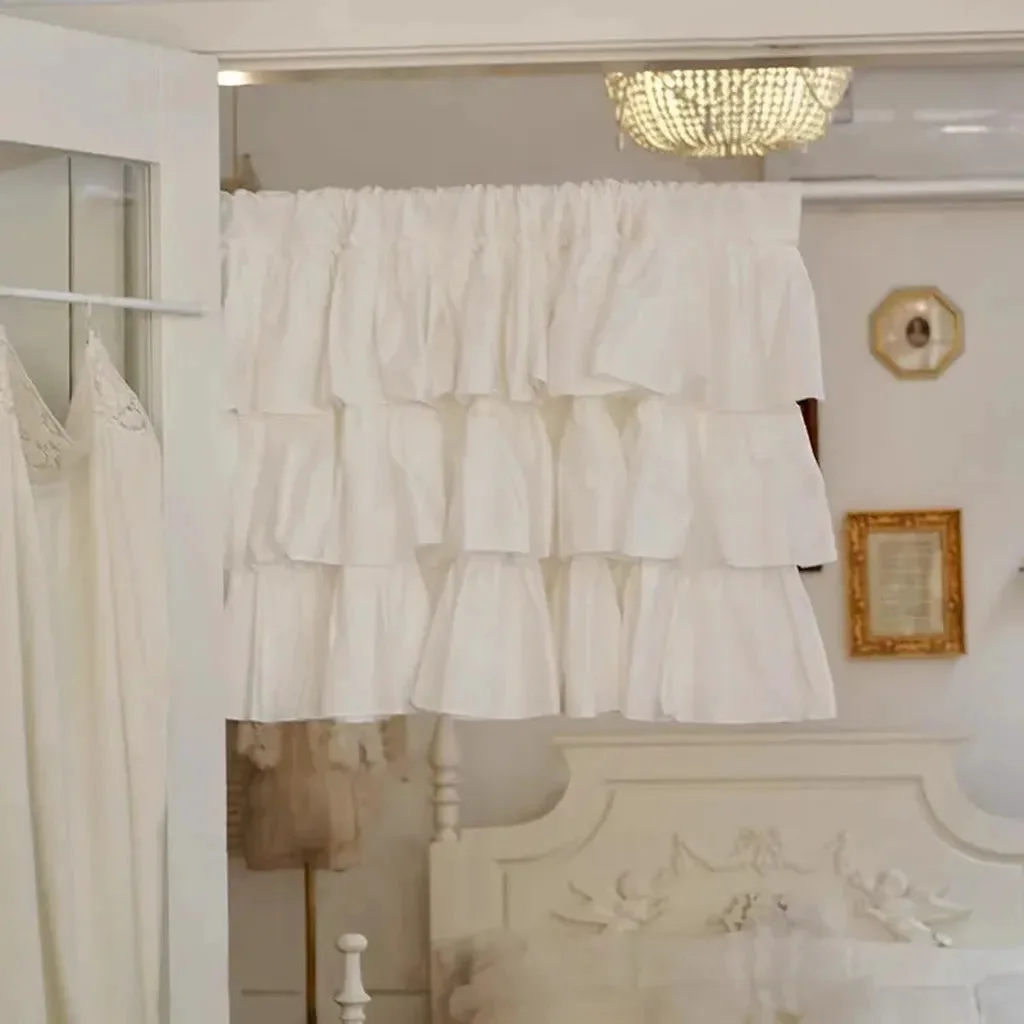 Original Design Princess Ruffle Cupboard Curtain Detailed