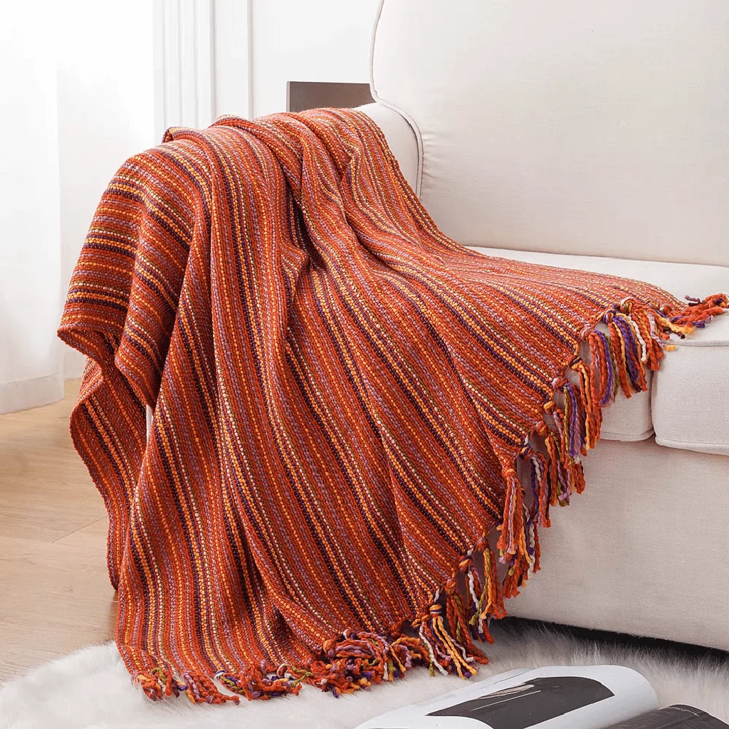 Top-Quality Ethnic Tassel Blanket Original