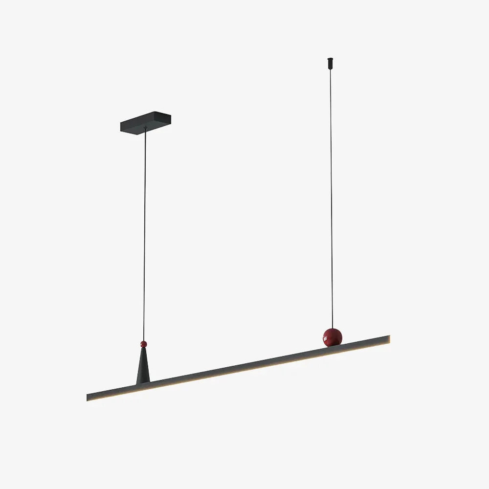Lightweight OSBELE Modern Black Linear Chandelier Selected