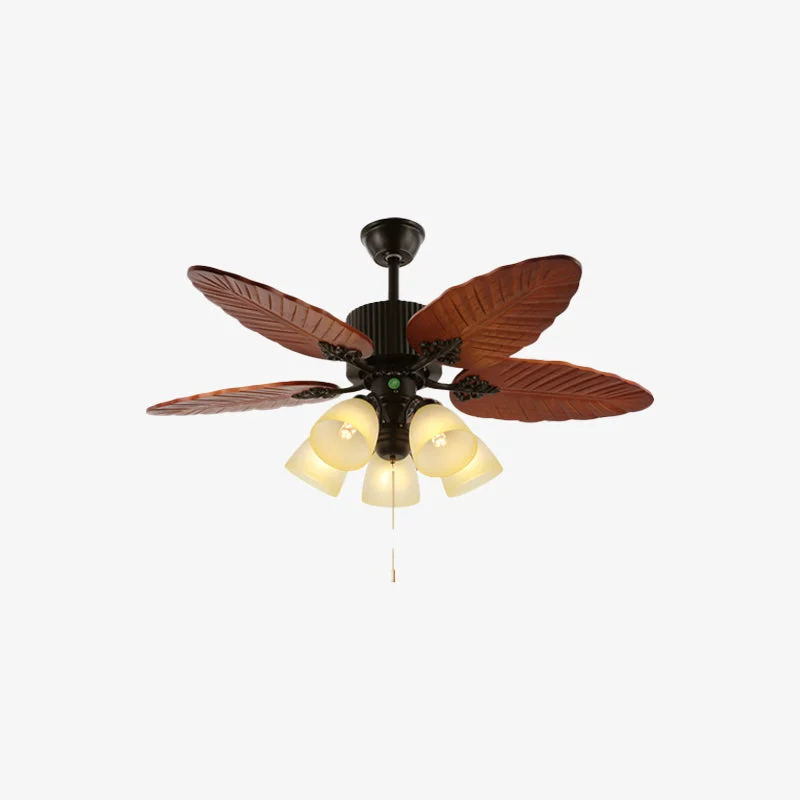Original Design Palm Tropical Ceiling Fan Light Flexible