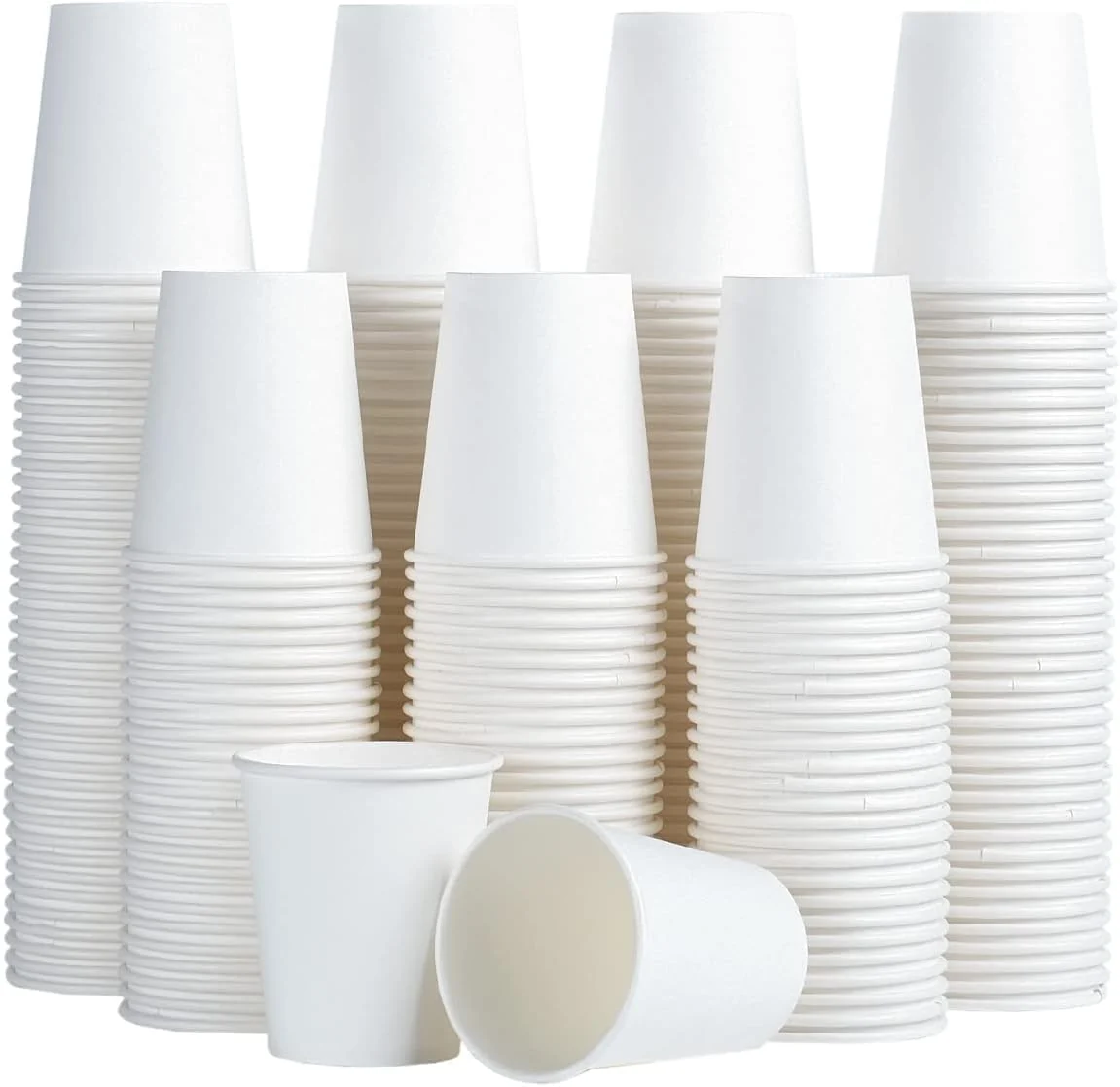 Solid 600 Pack 5 oz Paper Cups Disposable Mini Bathroom Mouthwash Cups Hot Cold Drinking Cups White Disposable Paper Cups for Bathroom Home Party World-Class
