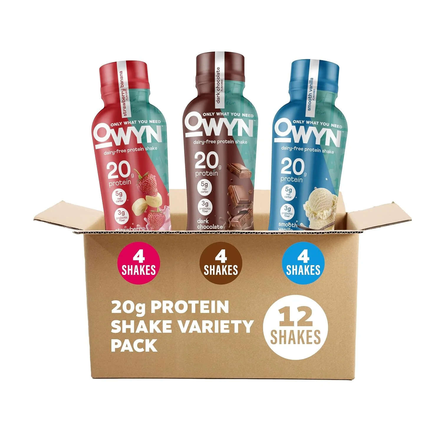 Flexible OWYN Only What You Need 20g Protein Shake Variety Pack Dairy 12 Ct Responsible