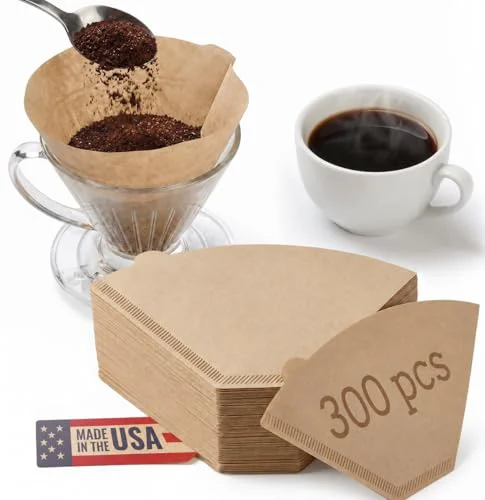 Easy-to-Use 4 Cone Coffee Filter 300 Count Optimized