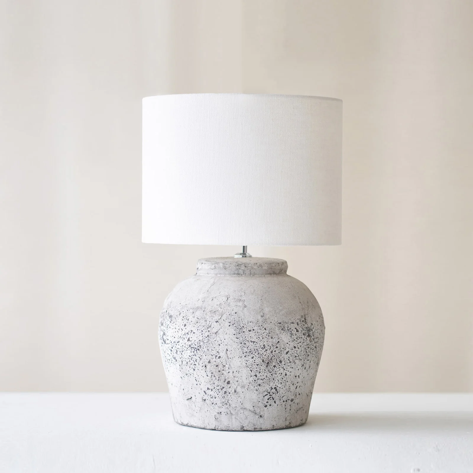 Classic Etna Table Lamp Grey 40cm Pure