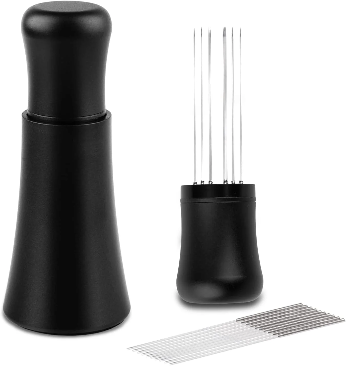 Natural WDT tool Espresso Distribution tools 10 x 0.35mm 304 Stainless Steel Needles Installed with 10 Extra needles for Espresso Stirrer Practical