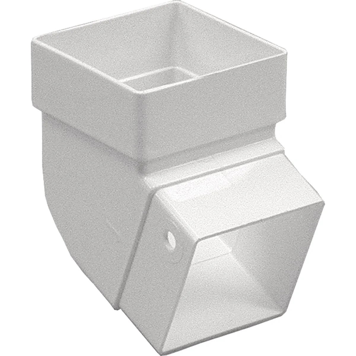 Traditional Amerimax 2 In. Contemporary Square White Vinyl Elbow Consistent