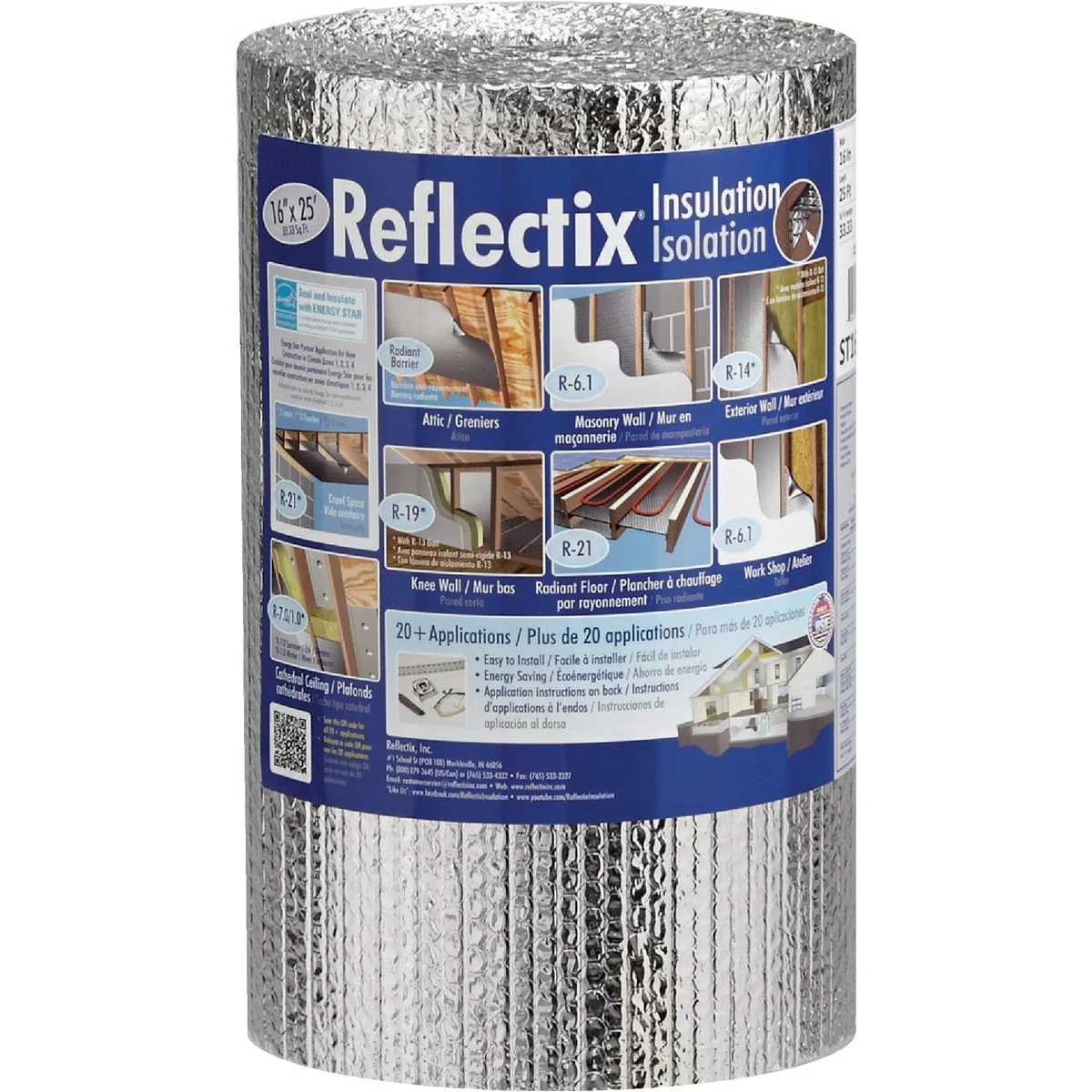 Consistent Reflectix 16 In. x 25 Ft. Staple Tab Reflective Insulation Efficient