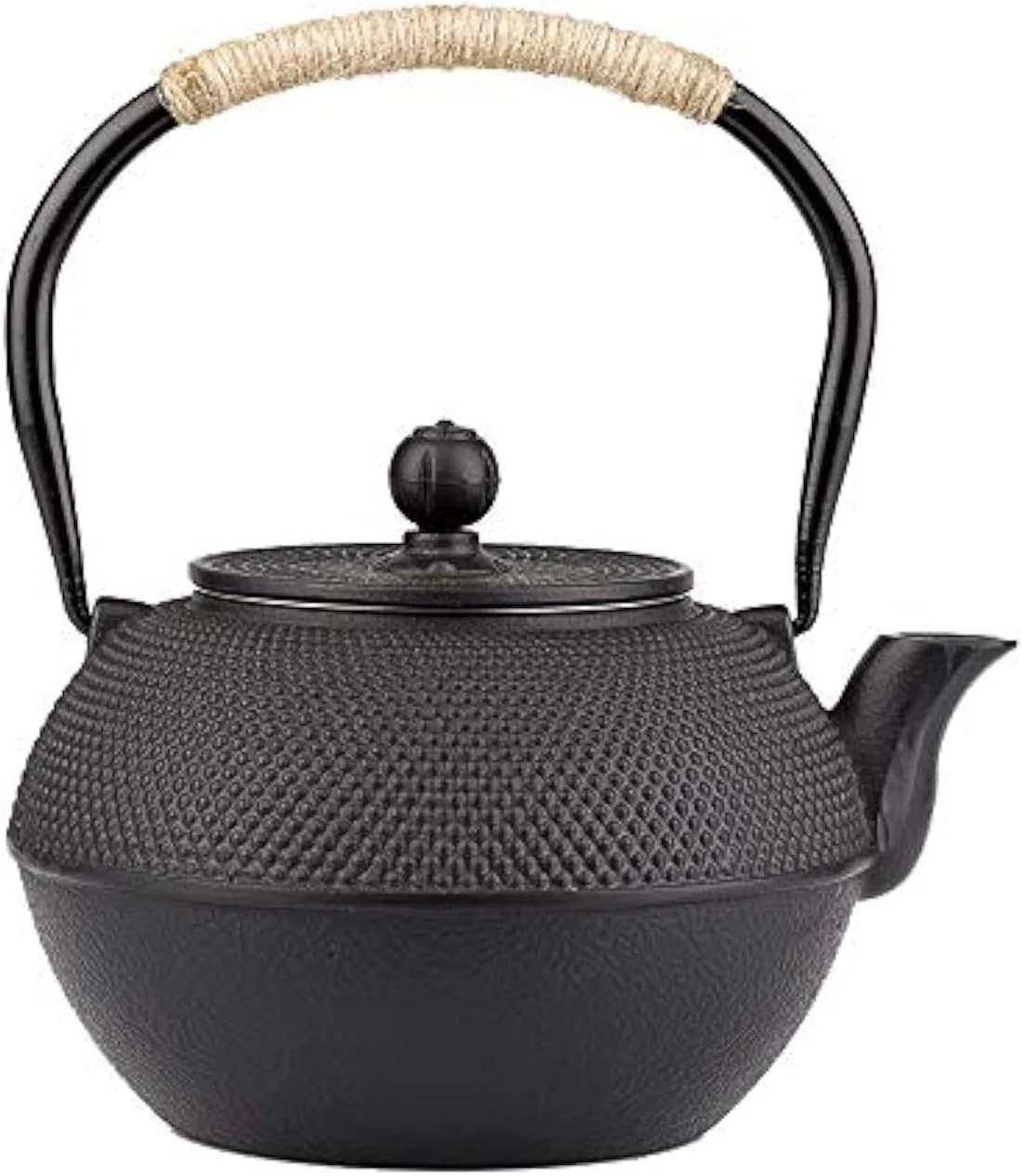 Carefully Designed 40.6oz Cast Iron Teapot Japanese Tetsubin Tea Kettle for Stovetop Safe Black Cast Iron Tea Kettle with Infuser for Loose Leaf Verified