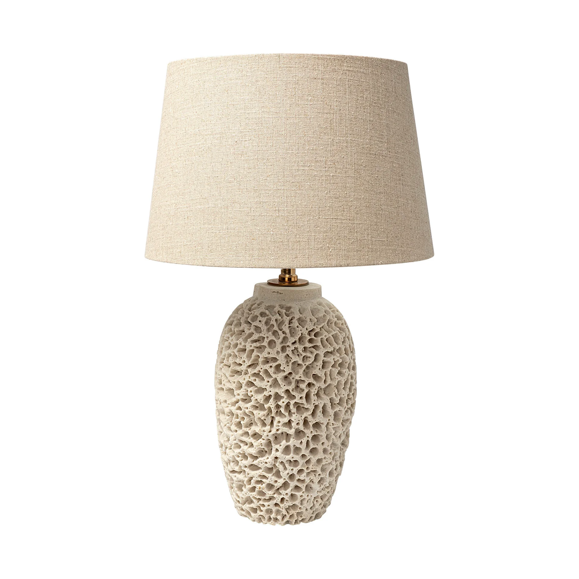 Responsible Mariam 26 H Beige Coral-Inspired Base Table Lamp Contemporary