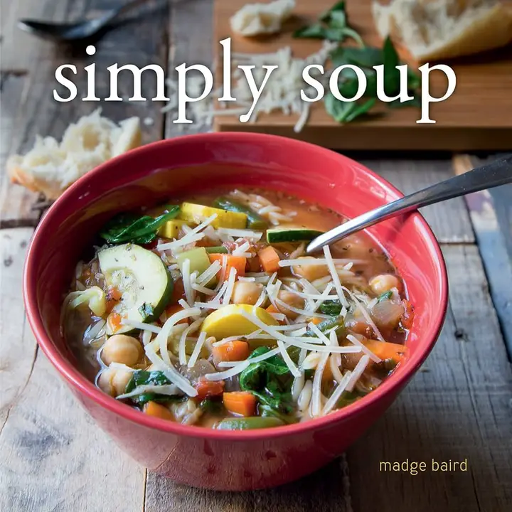 Authentic Simply Soup Cookbook by Madge Baird Convenient