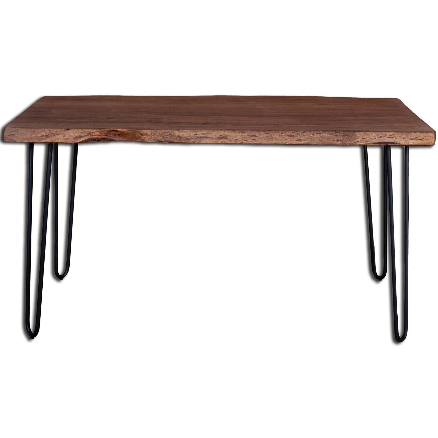 Solid Organic Dining Table – Matte Brown Eco-Friendly