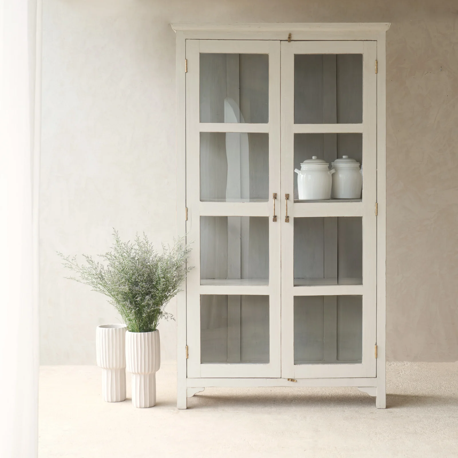Expertly Made Vintage Extra Large Cabinet Fog Modern
