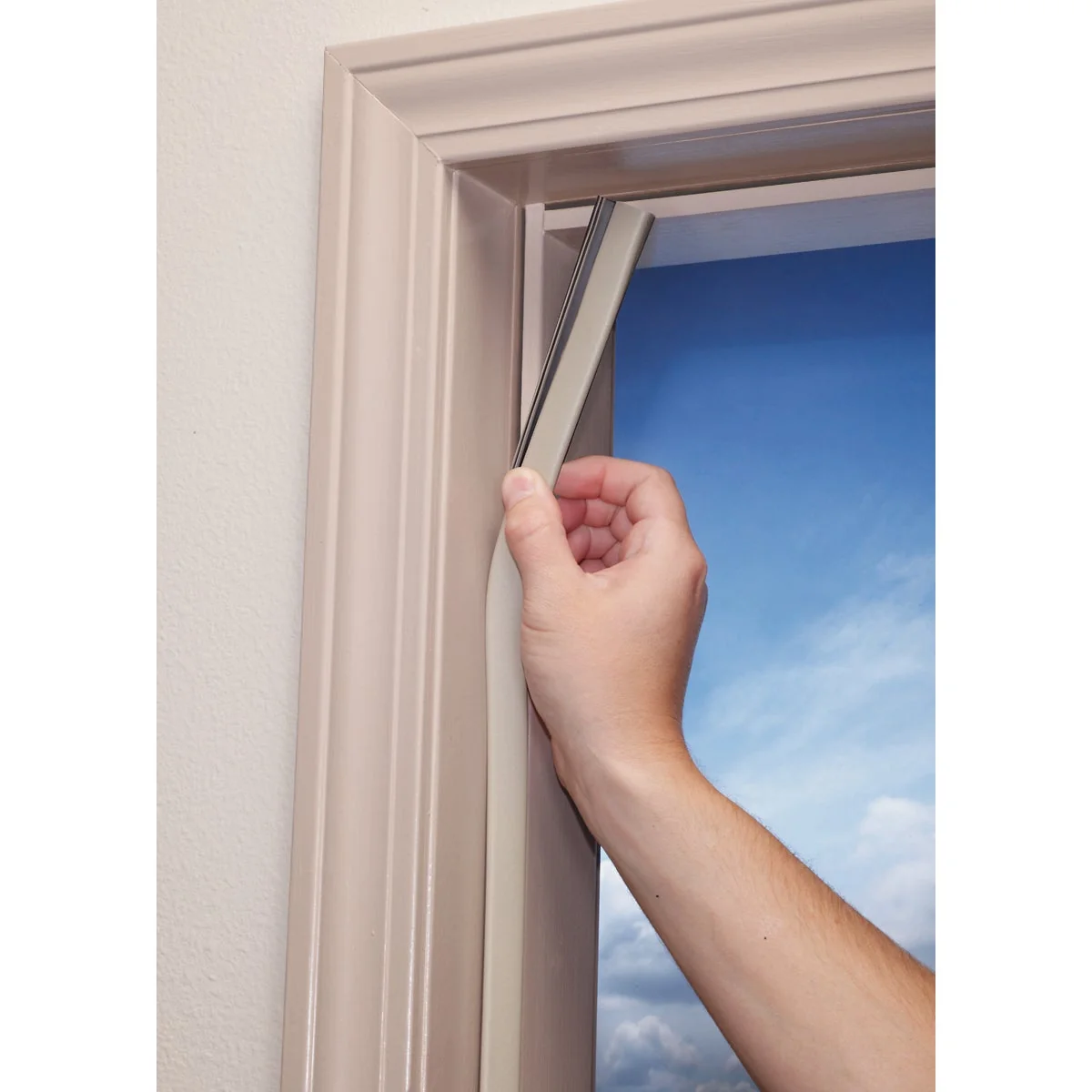 Innovative M-D 81 In. Beige Platinum Collection Door Weatherstrip Safe