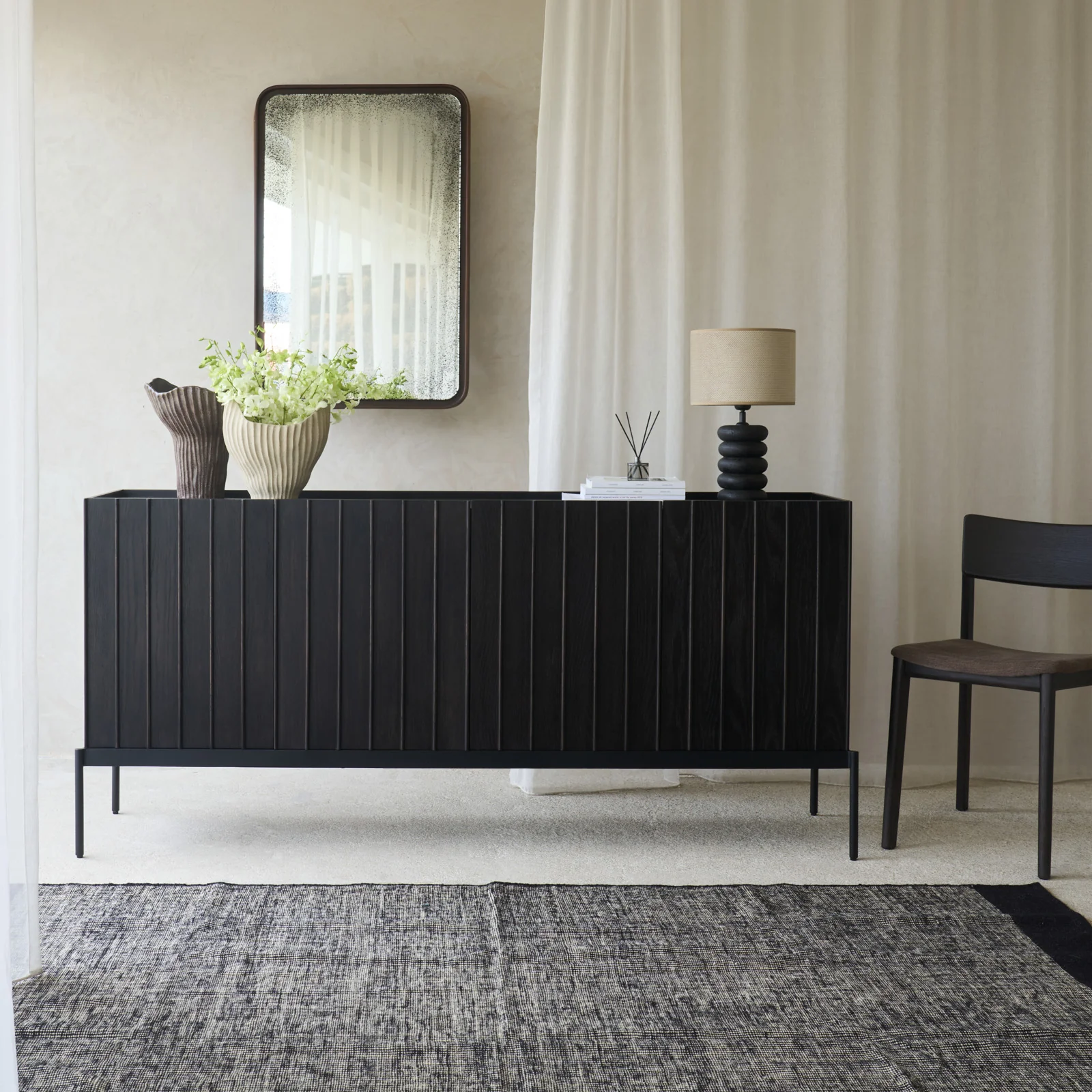 Genuine Parlour Sideboard Bison Oak 183cm Environmentally Friendly