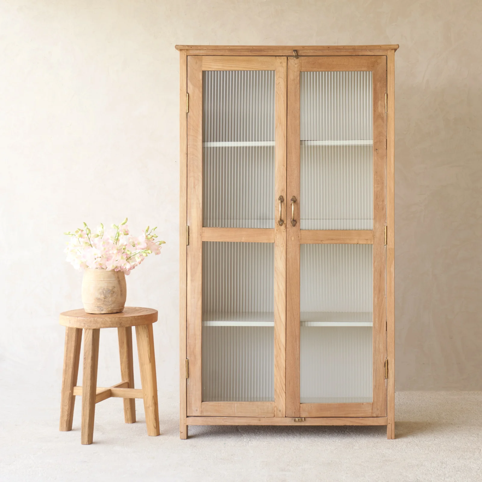 Practical Vintage Medium Cabinet Natural Sustainable