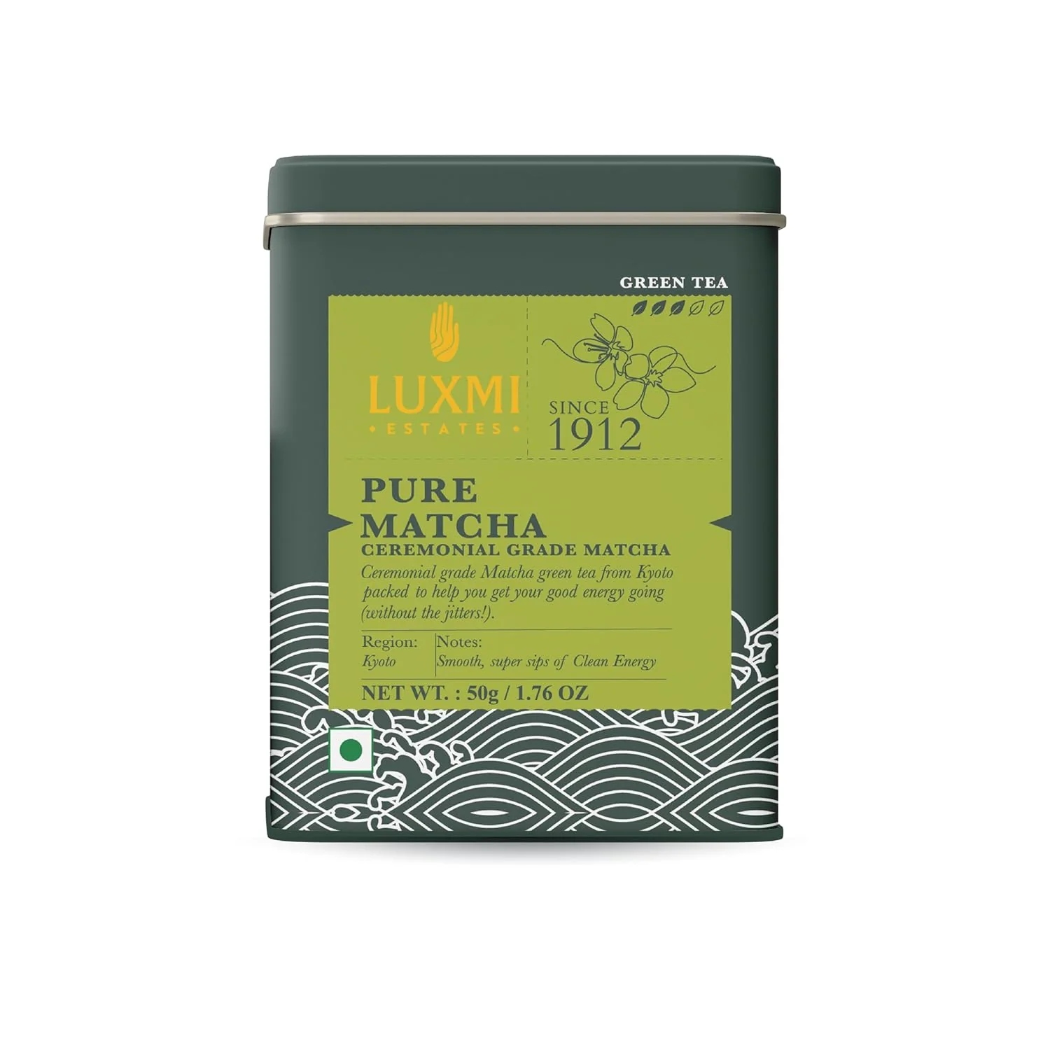 Effective Luxmi Estates – Pure Matcha – Ceremonial Grade Matcha Powder – 50g Organic Stone-Ground Matcha Tea Rich in Antioxidants Selected