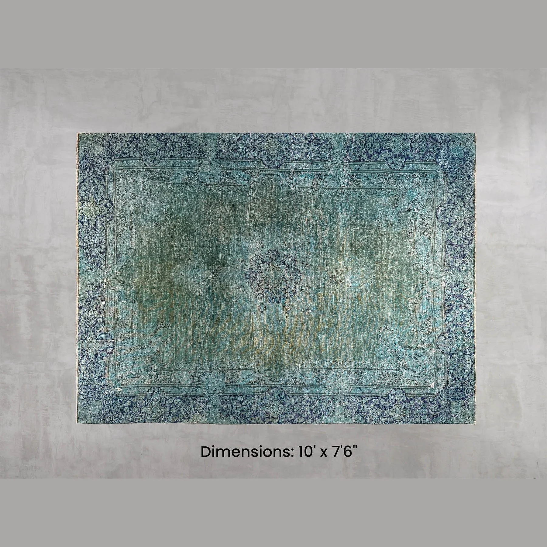 Premium Namaste Rug – Blue Green 10′ x 7’6 Stylish