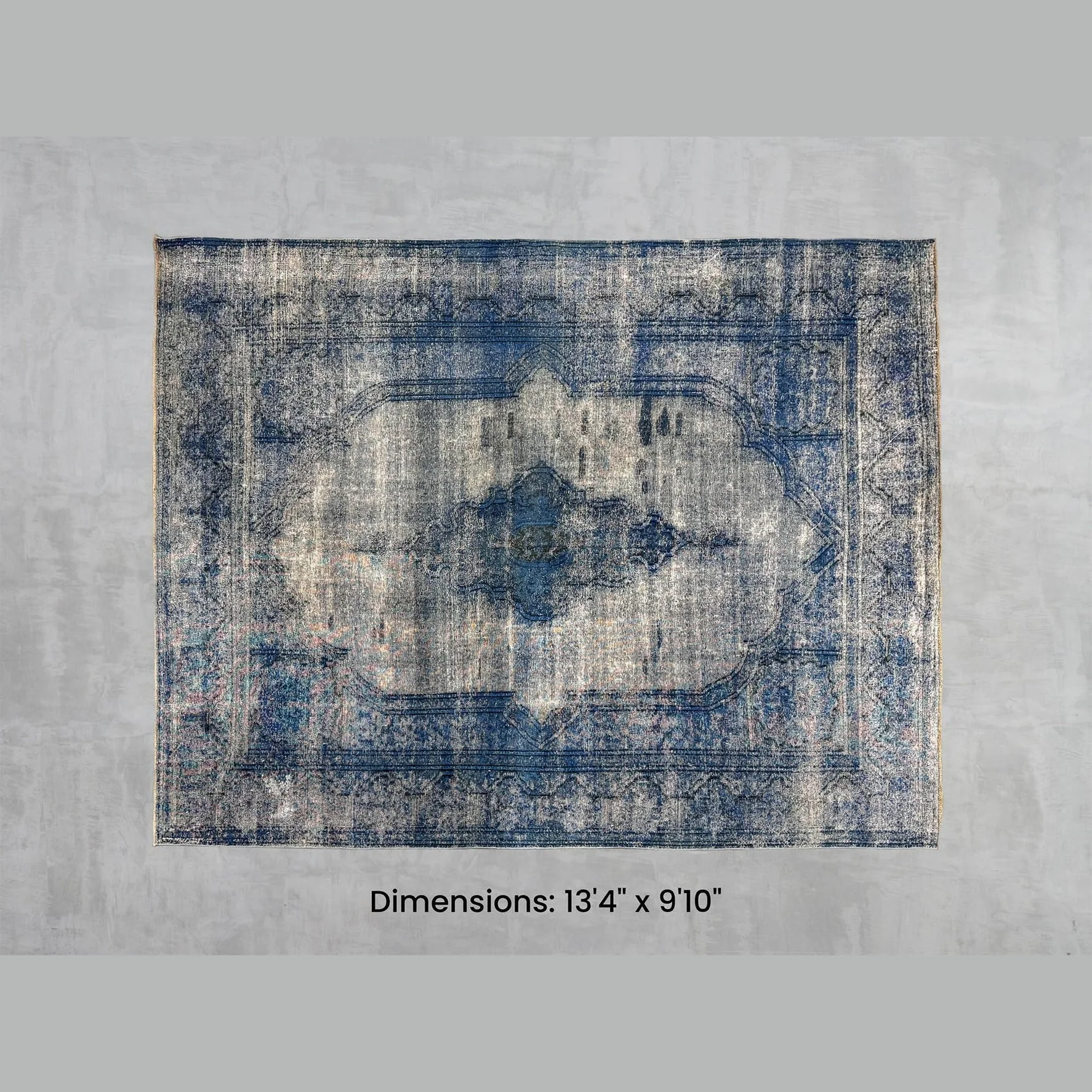 Unique Namaste Rug – Blue 13’4 x 9’10 Sustainable