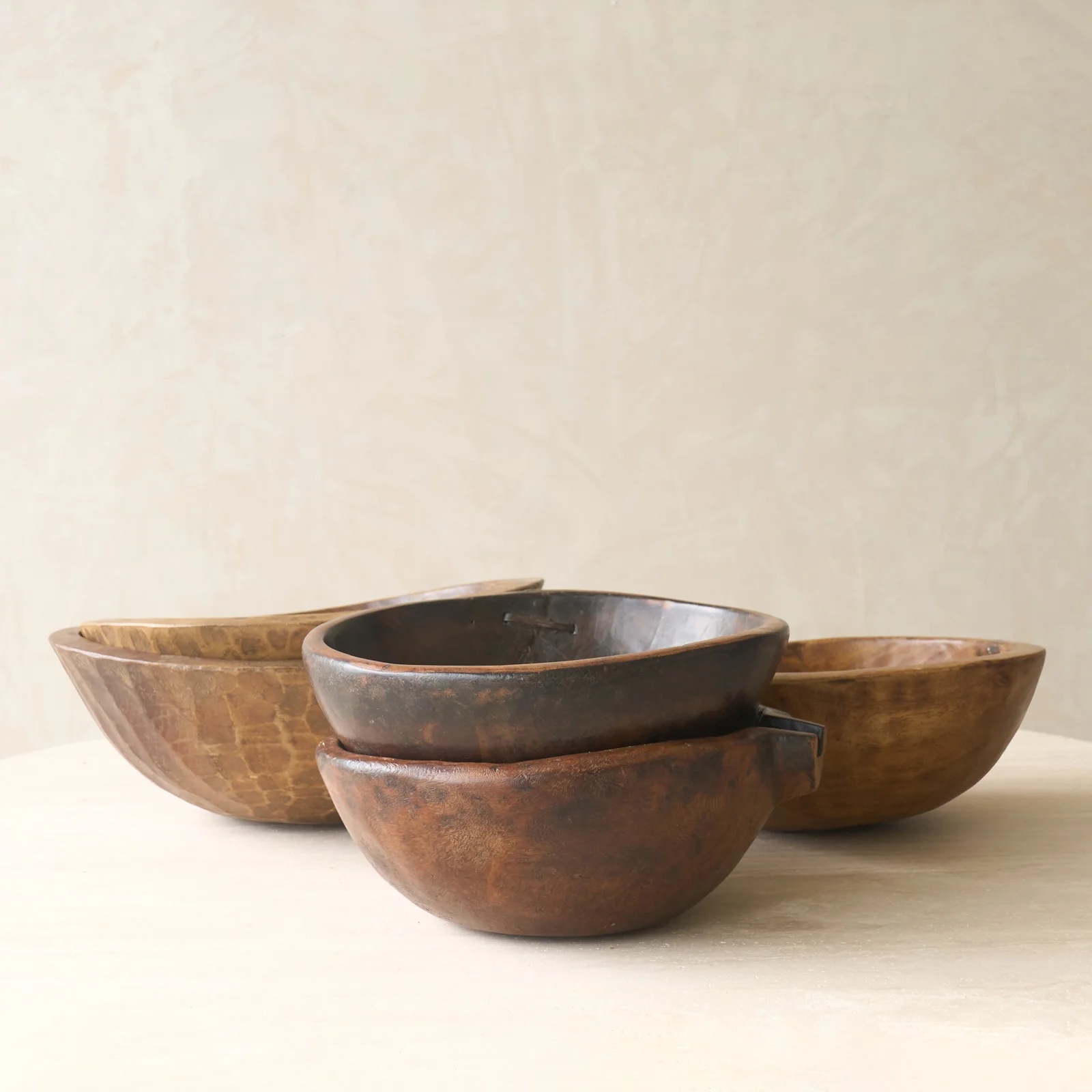 Organic Vintage Timber Bowl Dark Brown Certified