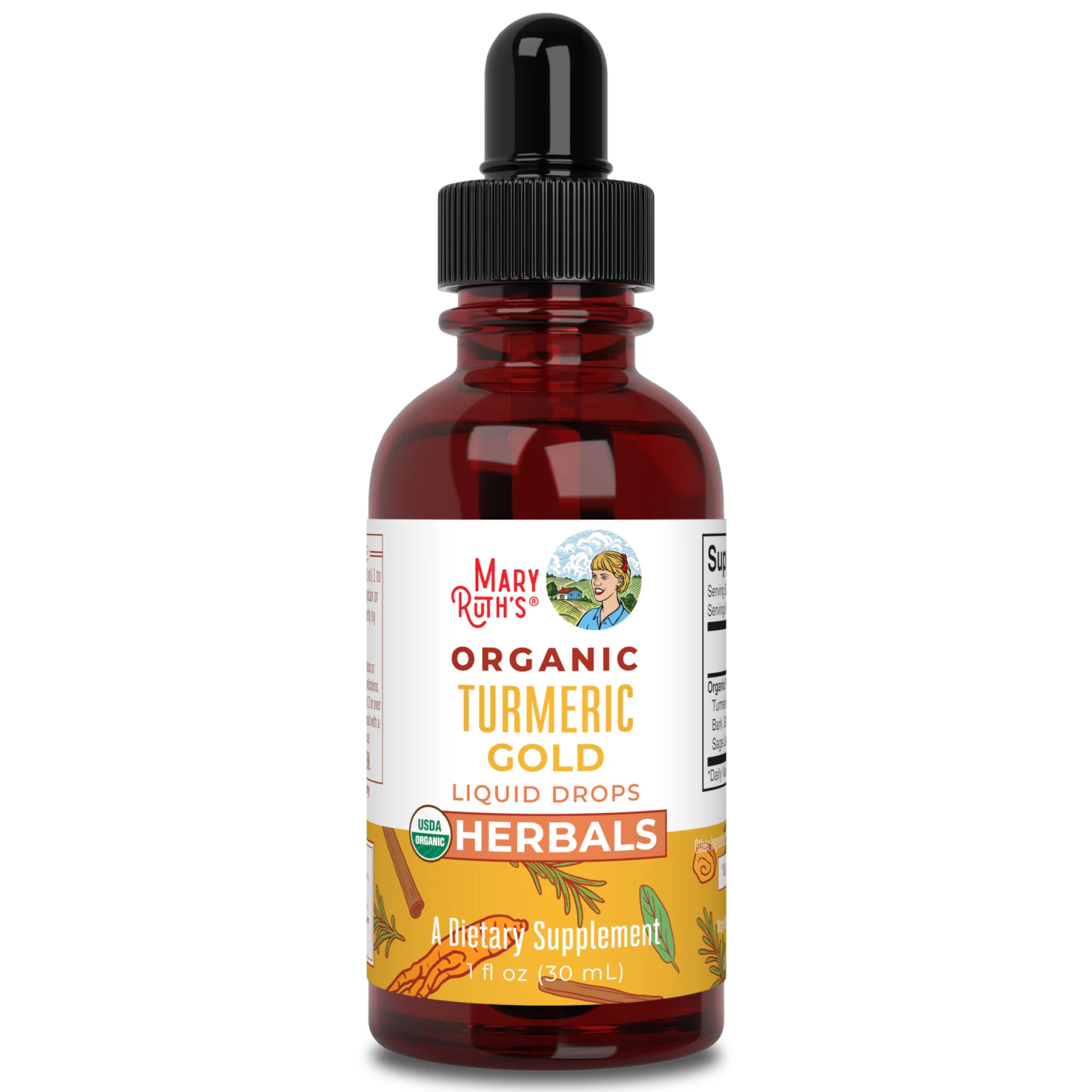Official MaryRuth’s Turmeric Gold Drops First-Class
