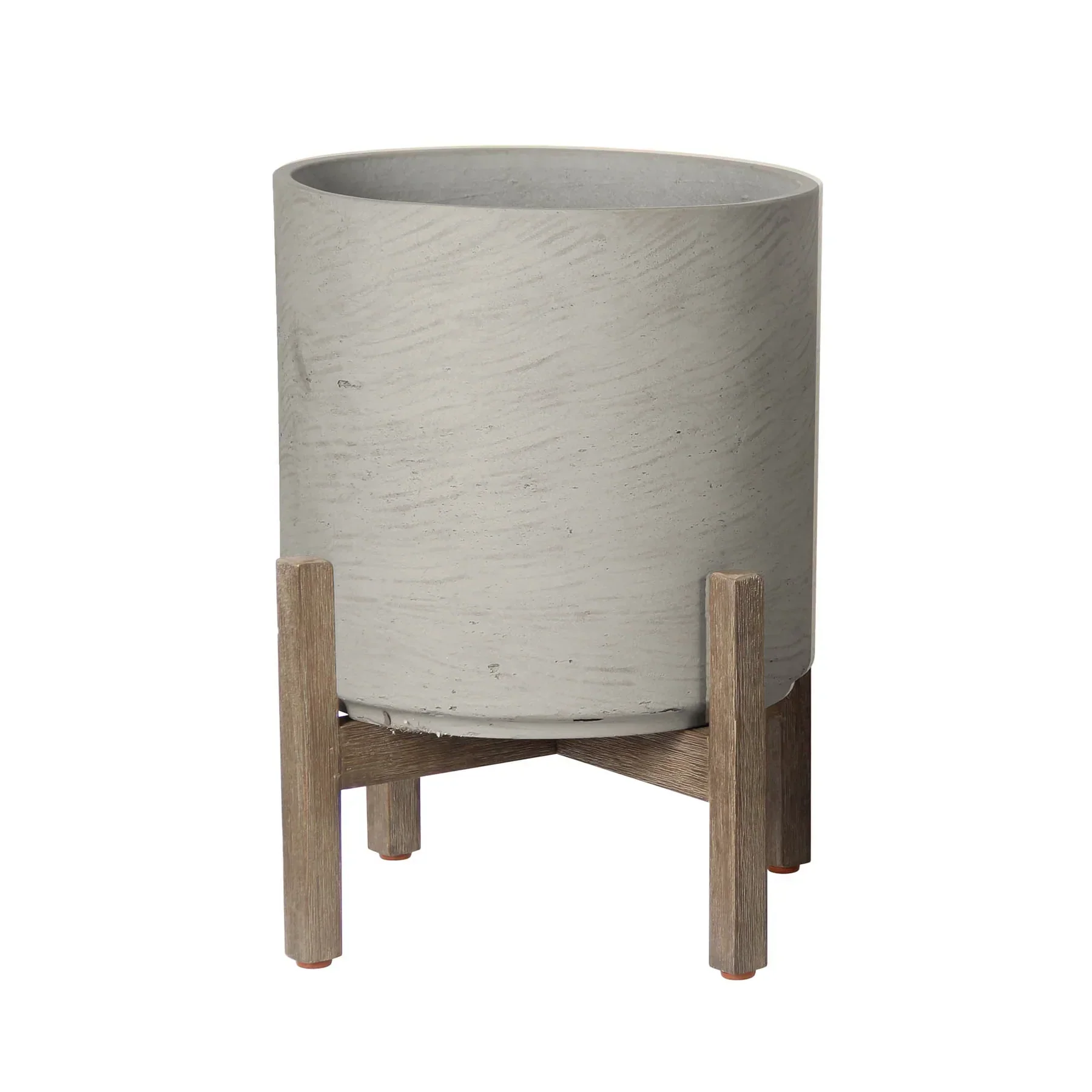 Certified Patio Round Medium Standing Pot – Cement Grey Unique
