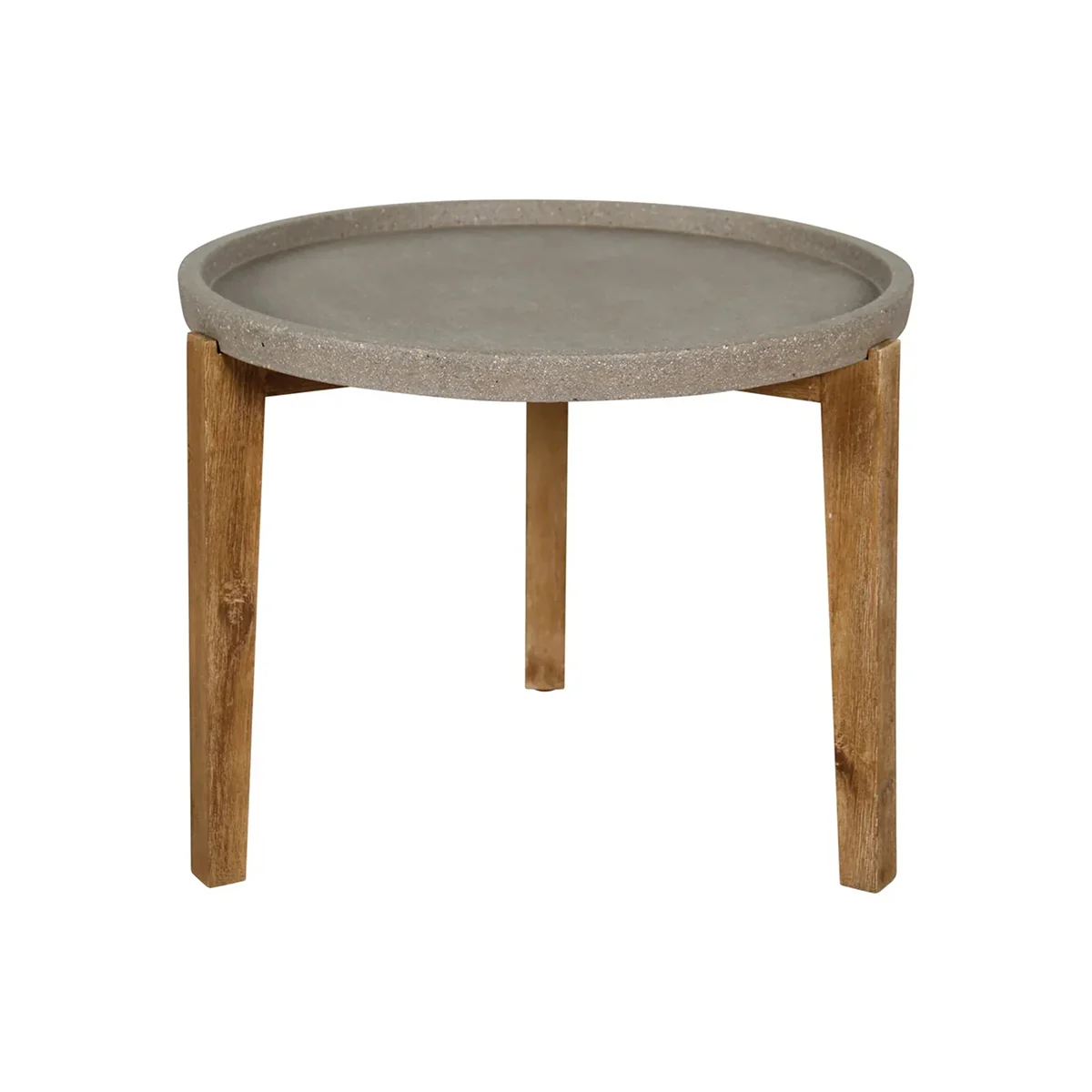 Detailed Patio Small Round Garden Table – Brown Stone Professional