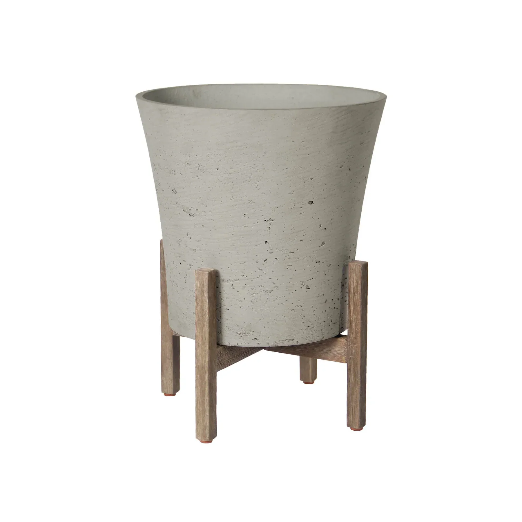 Verified Patio Tapered Medium Standing Pot – Cement Grey Original Design