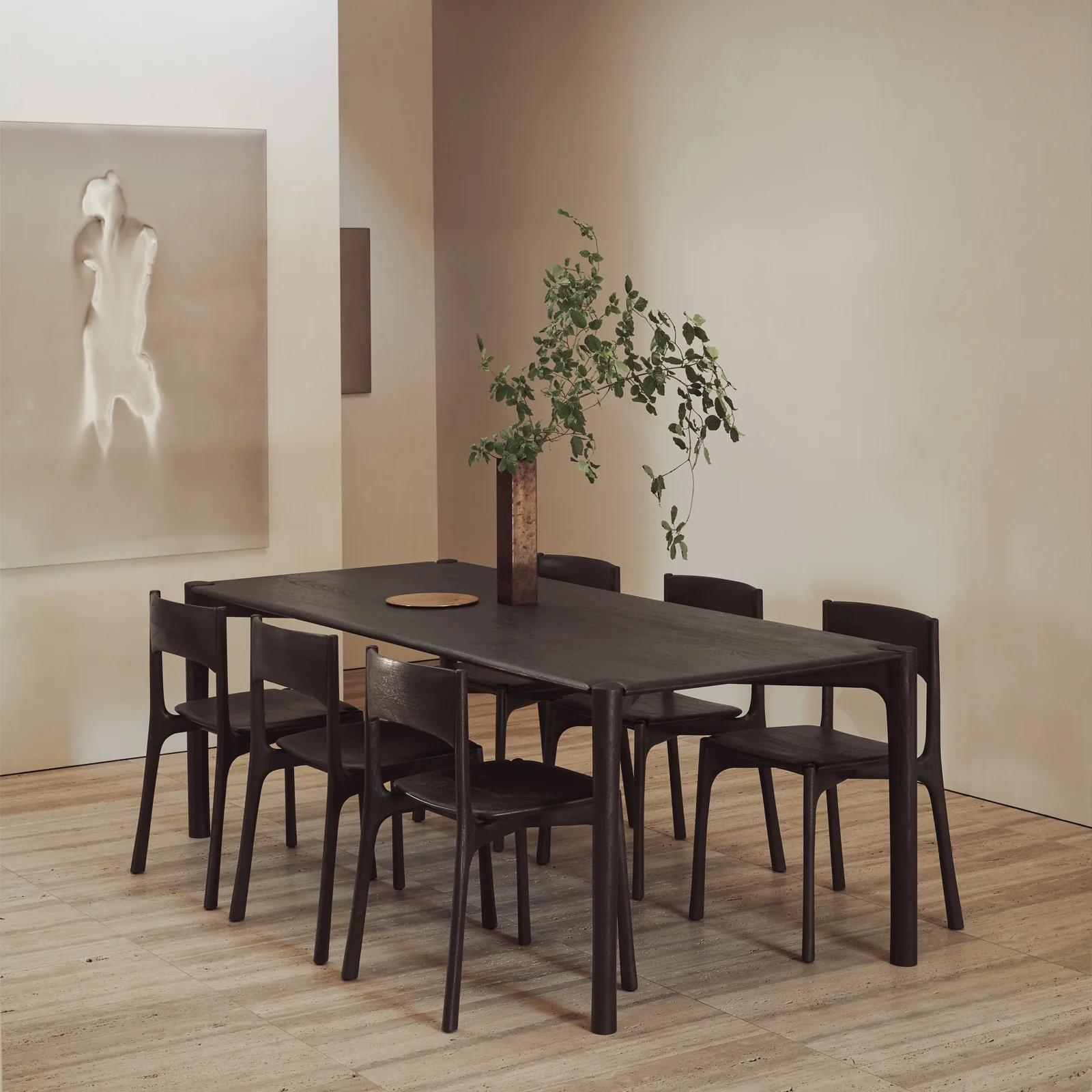 Refined PI Dining Table Teak Dark Brown Detailed