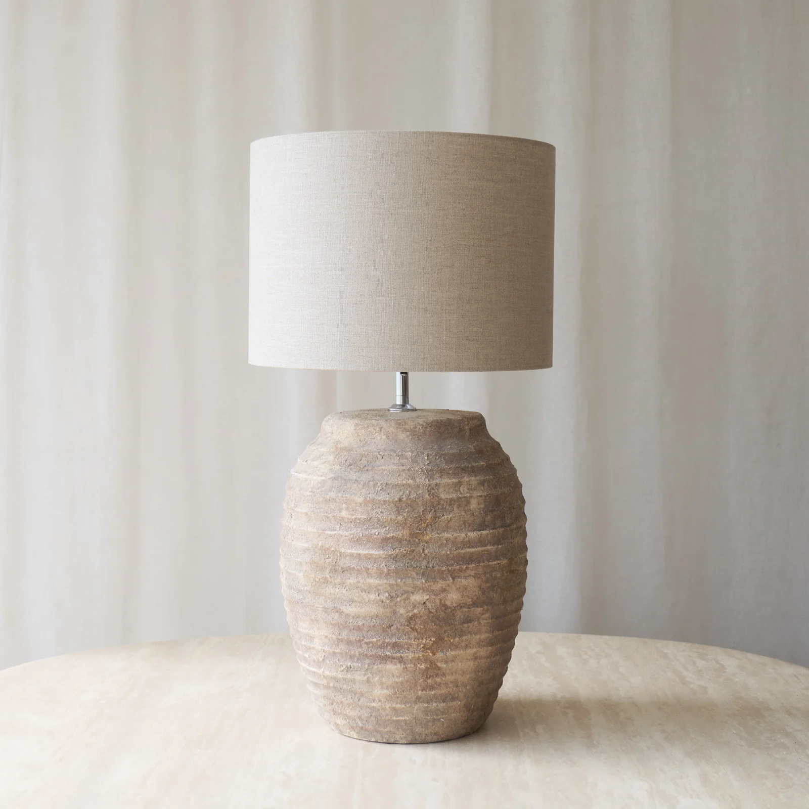 Convenient Cassaro Lamp Dark Brown 46.5cm Artisan