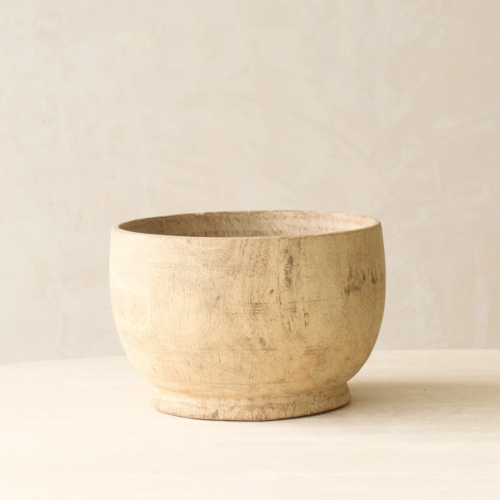 Practical Vintage Rustic Wooden Pot Natural No. 3 Healthy