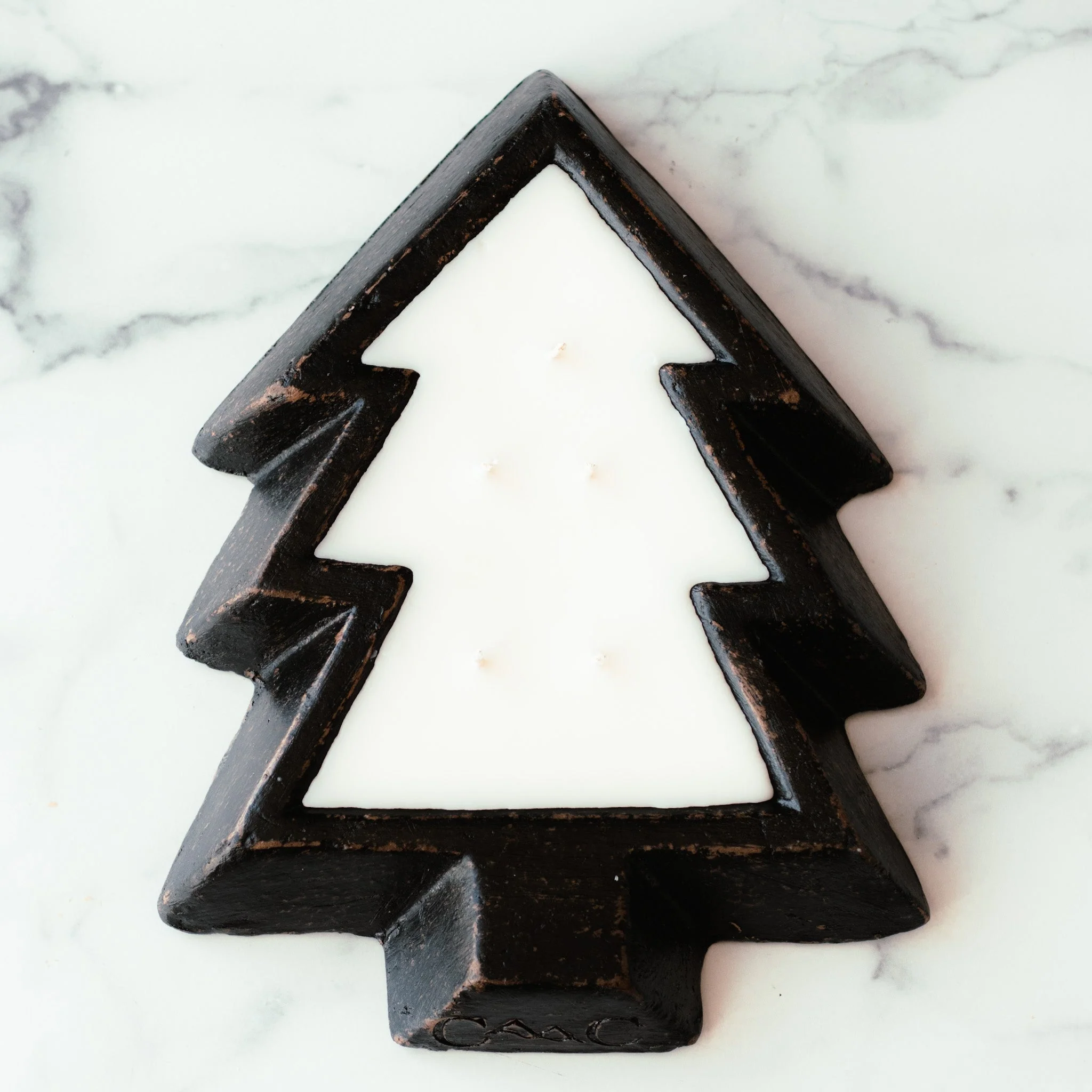 Contemporary Black Pottery Tree Bowl Candle – Toasted Pumpkin Cranberry Next-Generation
