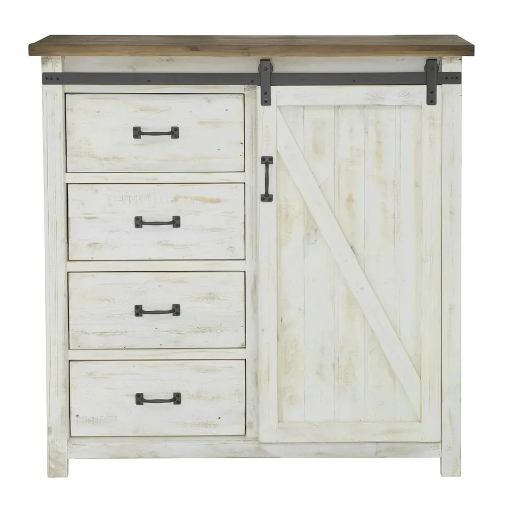 Minimalist Provence 4 Drawer Chest With 1 Door Verified