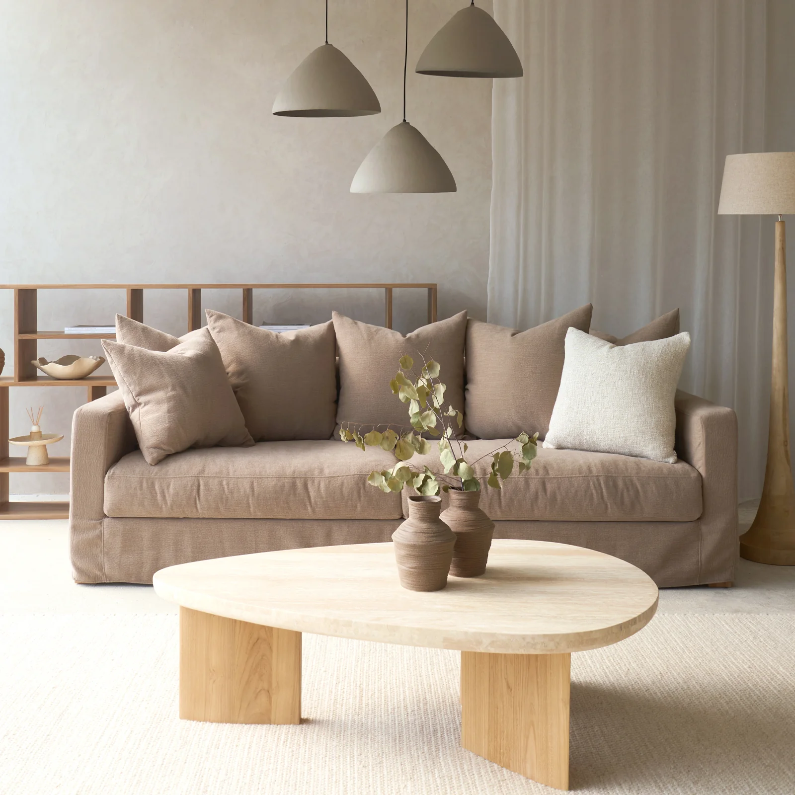 Efficient Sloopy Fabric Sofa 3 Seater – Harvest 230cm World-Class