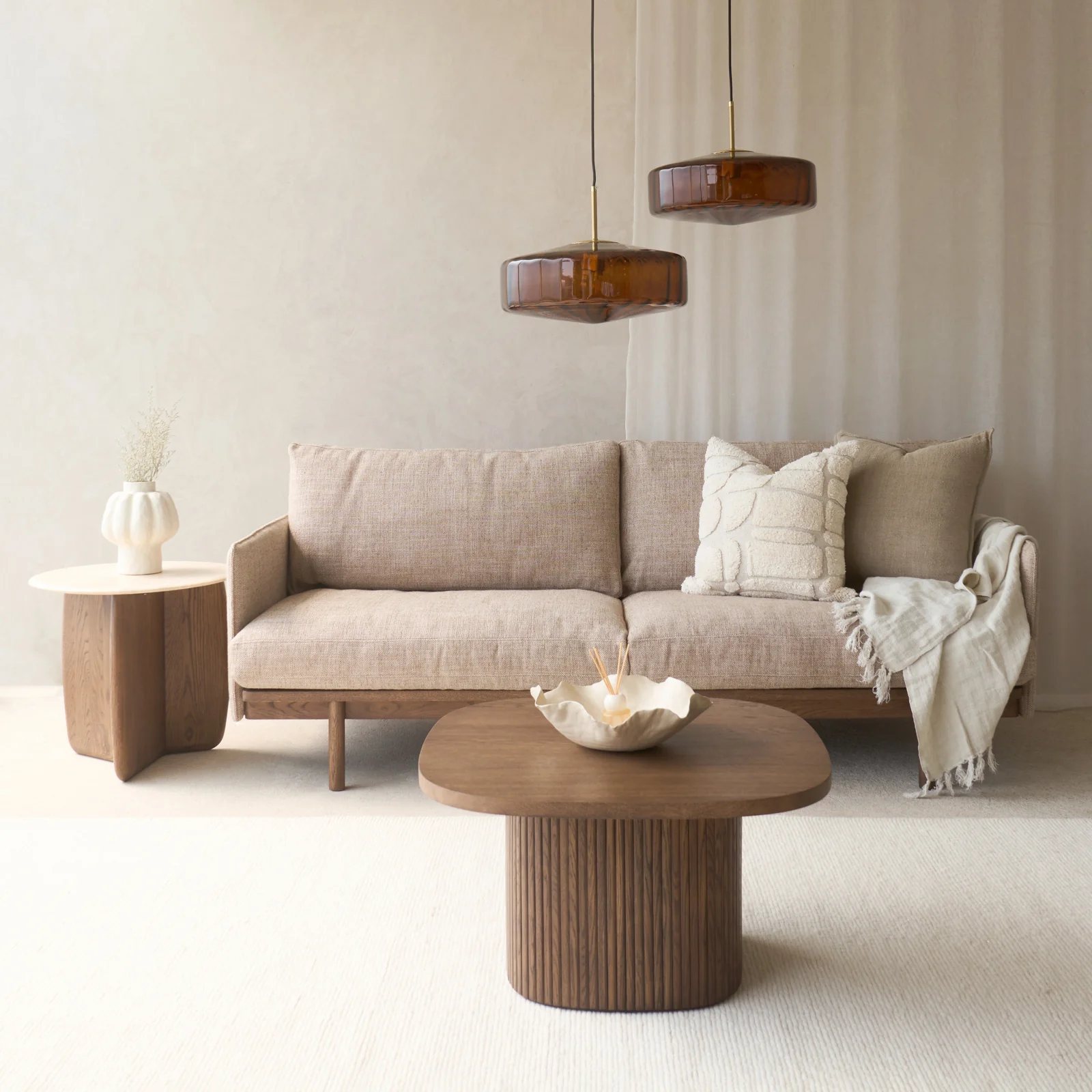 Reliable Pensive 2.5 Seater Fabric Sofa Latte Oak – Wholewheat Responsible
