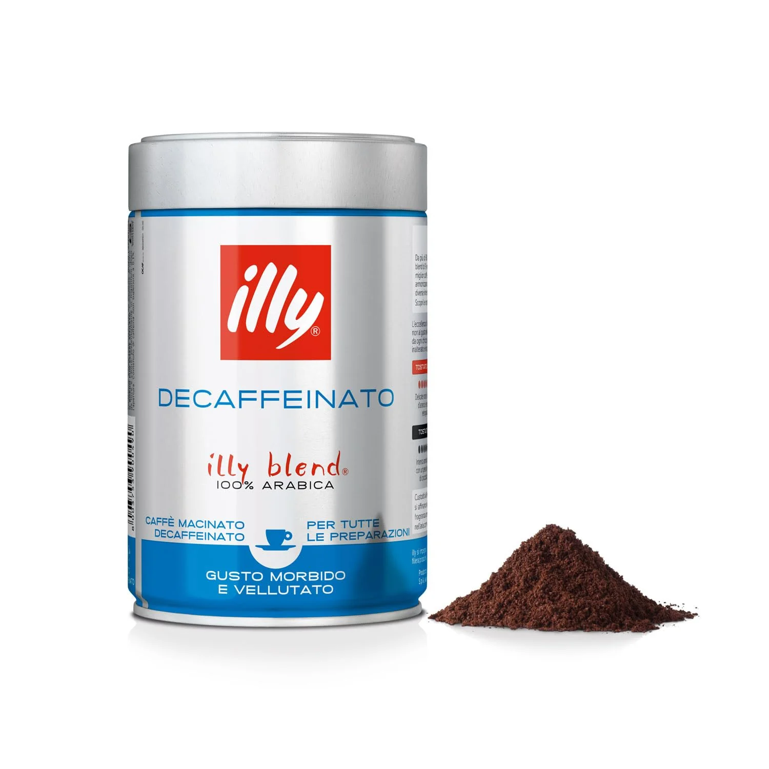 Comfortable illy Decaf Espresso Ground Coffee Expertly Made